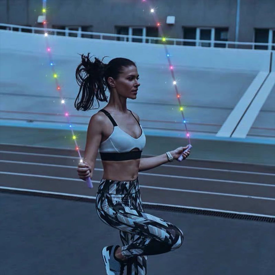 Colorful LED Skipping Rope for Night Exercises
