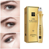 24k Gold Bright Anti aging Eye Roller Remove dark spots Moisturizing Serum