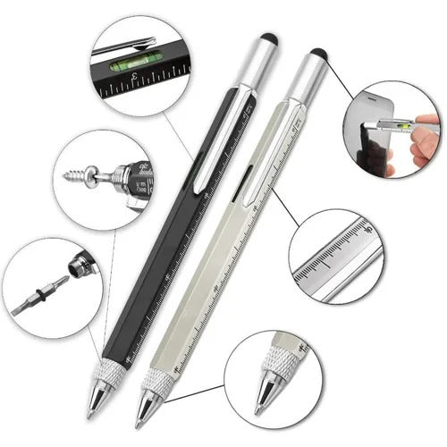 7 In 1 Multifunction Ballpoint Pen With Modern Handheld