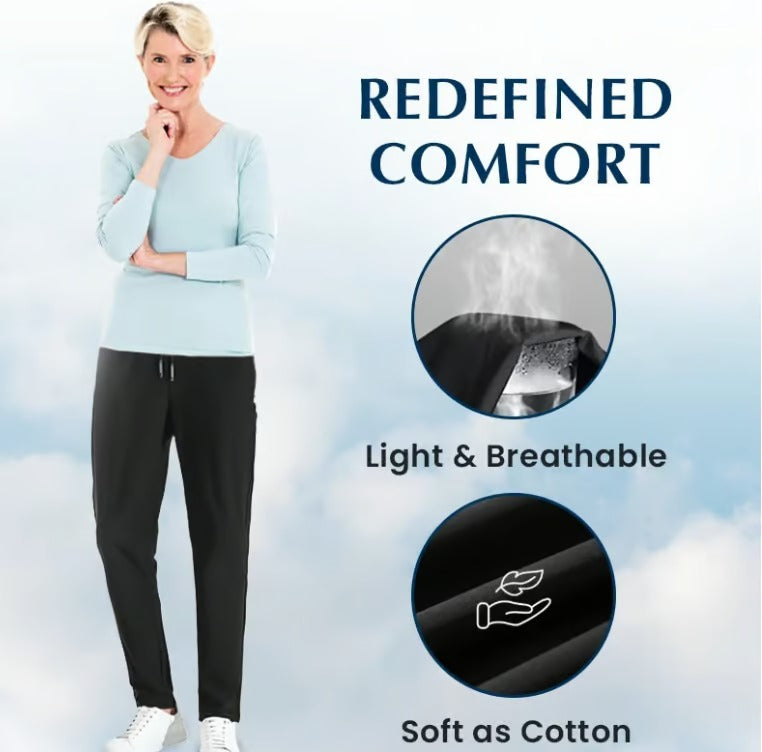 Unisex Ultra High Stretch Quick Dry Black Pants