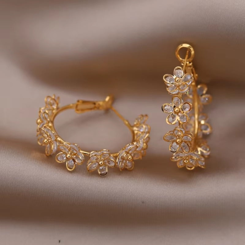 Zircon Flower earings
