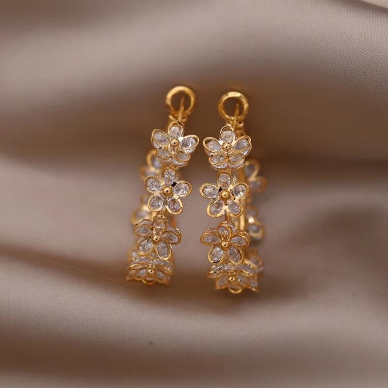 Zircon Flower earings