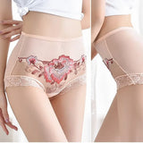 High Waist Premium Lace Embroidered Panties