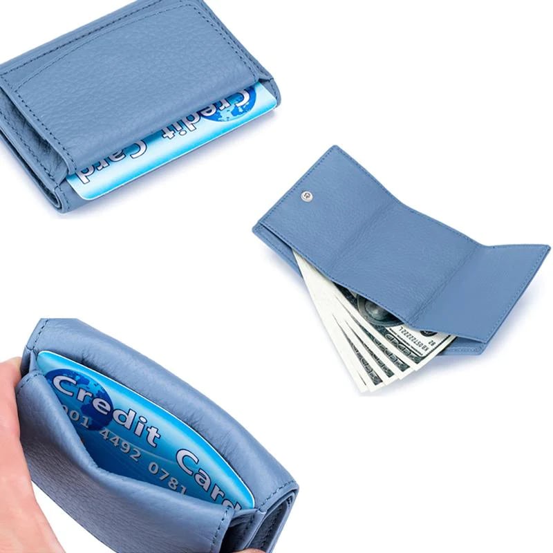 Handmade RFID wallet made of soft leather