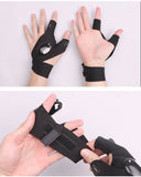 New Black Outdoor LED Flashing Gloves