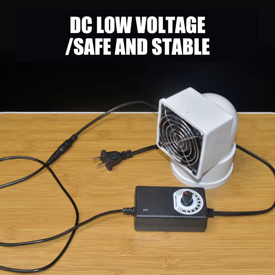 12V Wall Mounted Exhaust Fan Low Noise Extractor for Kitchen Bathroom