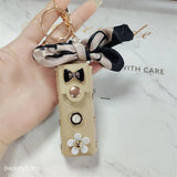 Fashionable mini lipstick holder keychain decoration bag