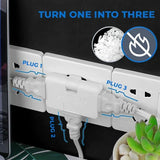 3 In 1  Rotating Socket Wall Outlet