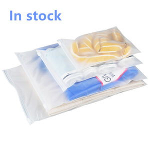 Ziplock Storage Bag For Underwear Clothes Shoe, Waterproof Transparent Plastic bag