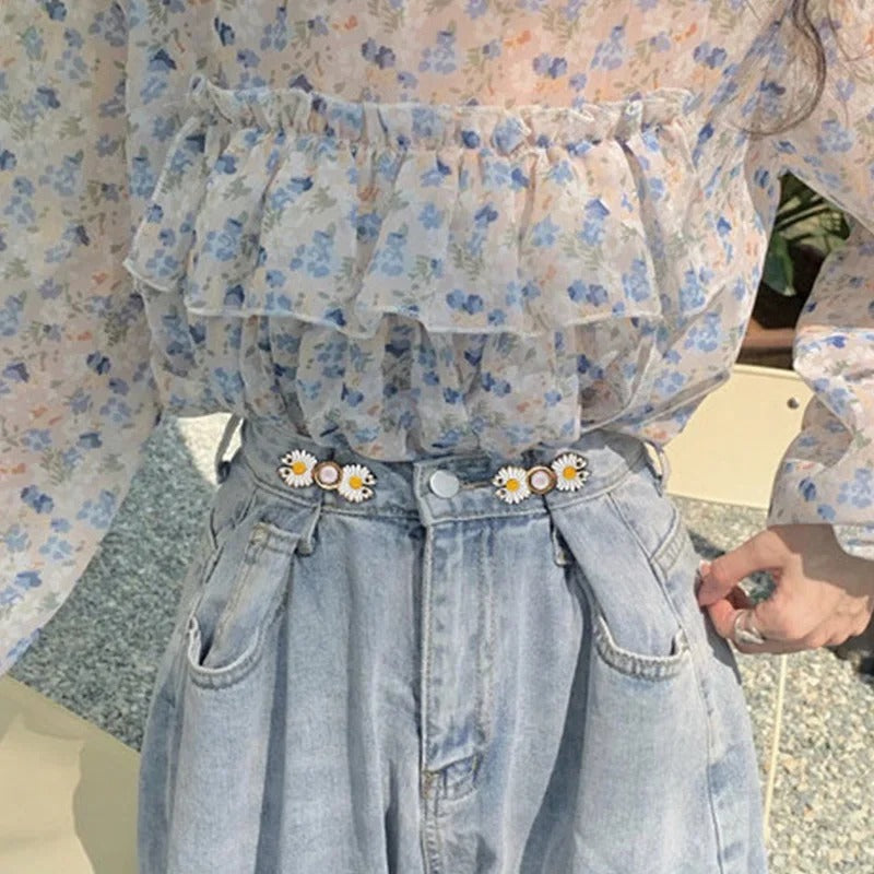 Detachable Button Adjustable Vintage Tightening Waist Clip