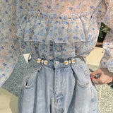 Detachable Button Adjustable Vintage Tightening Waist Clip