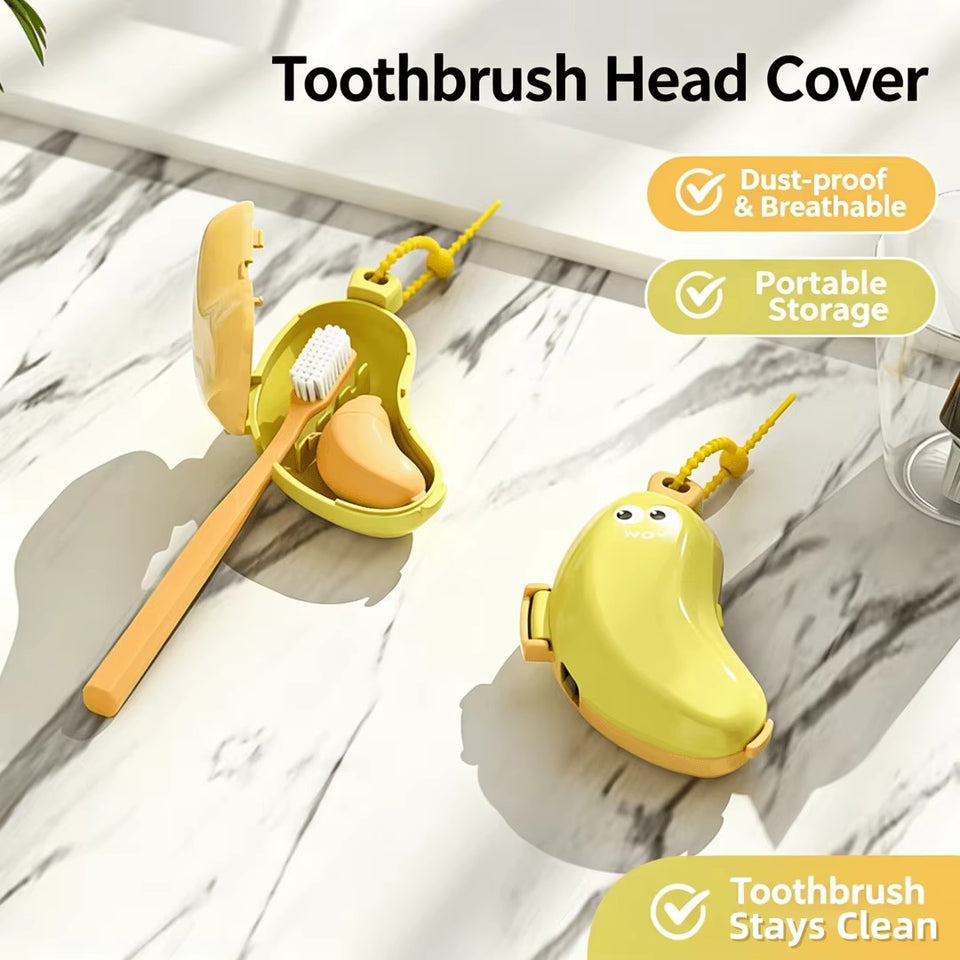 Banana Shape Toothbrush Cover & Toothpaste Travel Case
