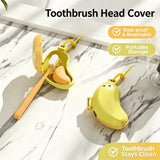 Banana Shape Toothbrush Cover & Toothpaste Travel Case