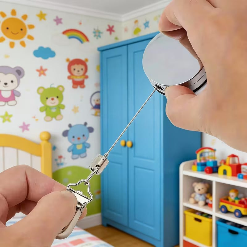 Wall Mounted Extendable Towel Rack Hook