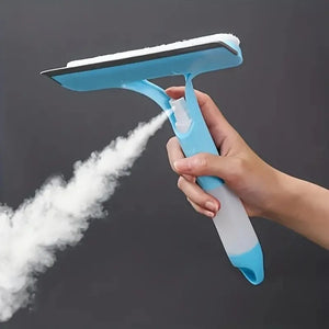 3 in 1 Window Cleaning Squeegee Multi Function Glass Mirror Wiper with Spray Bottle