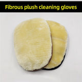 Single Sided Thickened Car Wiping Plush Bear Paw Faux Wool Car Wash Gloves