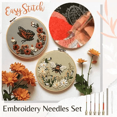5 needles Easy Stitch Embroidery Stitching Punch Needles Set