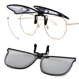 New Polarized Clip-on Flip Up Sunglasses