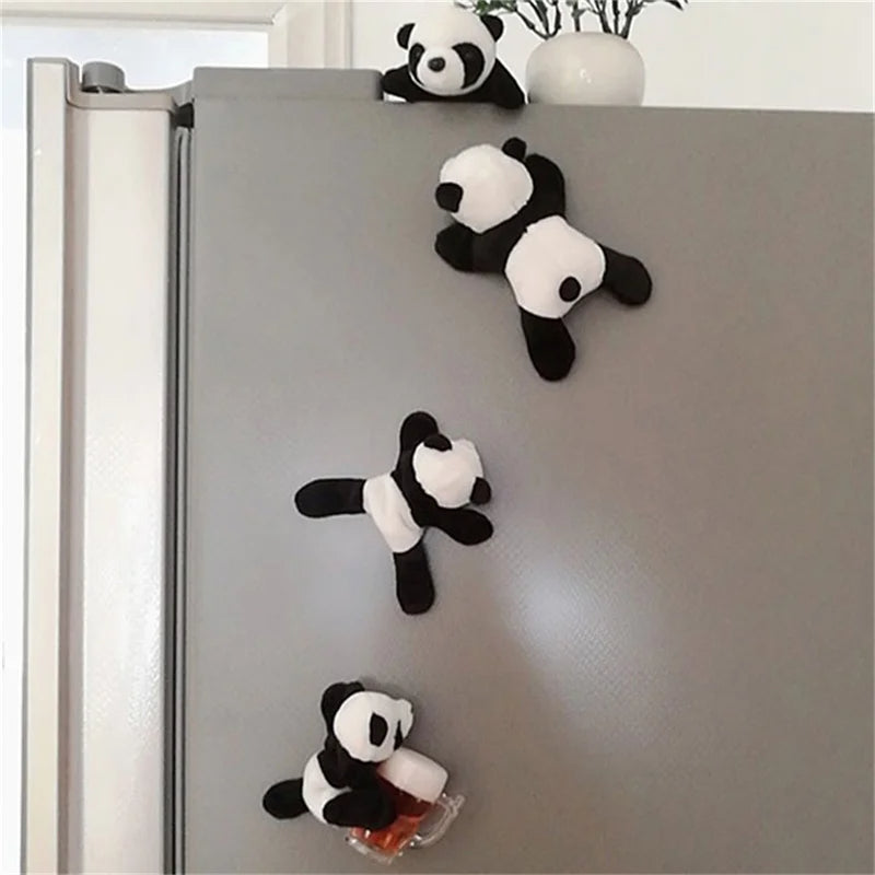 Cute Soft Plush Panda Fridge Magnet