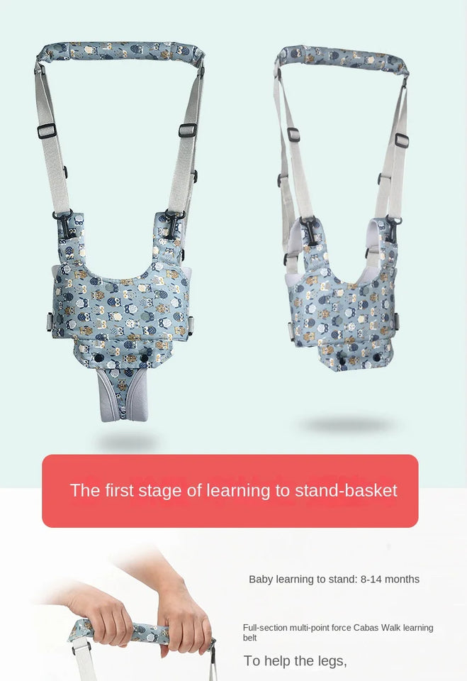 Handheld Learning Harness for Kids Adjustable Toddler Walking Safe Standing Baby