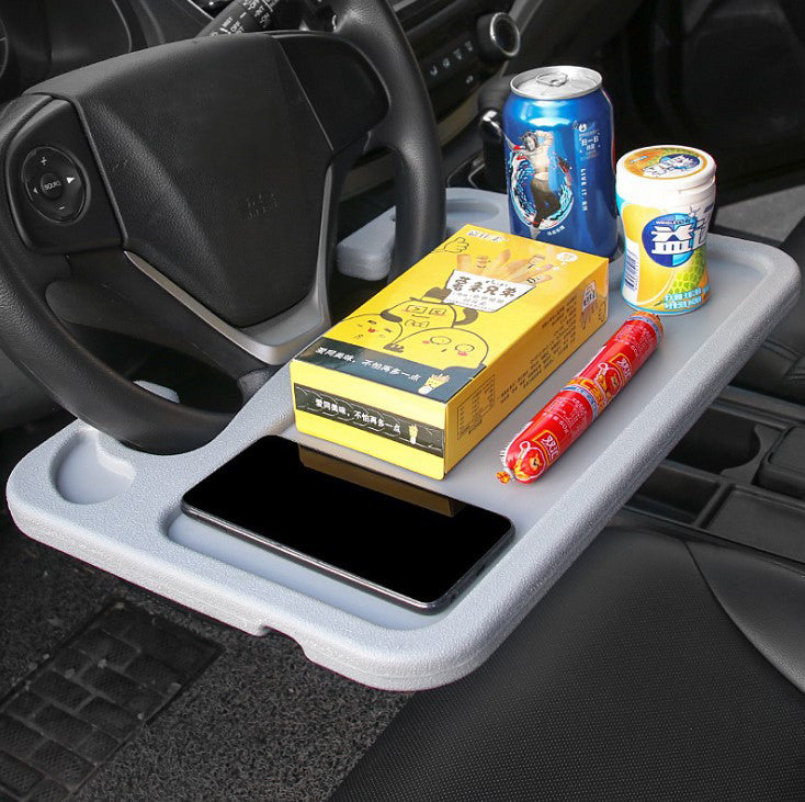 Multifunctional Car Steering Wheel Tray Laptop Stand Notebook Desk Table Food Drink Shelf