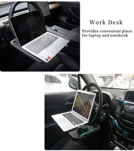 Multifunctional Car Steering Wheel Tray Laptop Stand Notebook Desk Table Food Drink Shelf