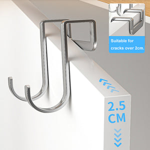 Stainless Steel Hook Racks Clothes Hanging Behind The Door