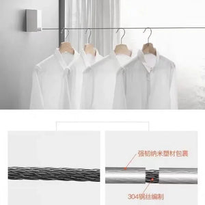 Stainless Steel Pull-Out Clothes-Drying Machine Rope Space-Saving Clothes Drying Rack