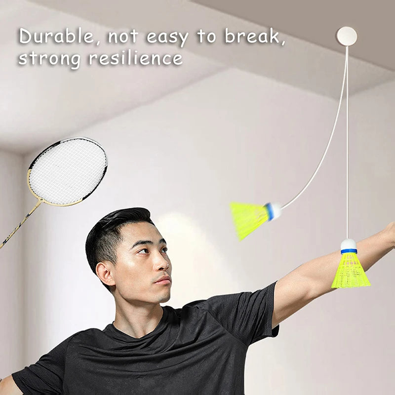 Single Player Rebound Practice Portable Solo Indoor Badminton Trainer