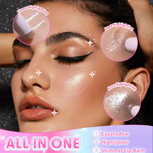 Blendable Lightweight Jelly Shimmer Highlighter Eyeshadow