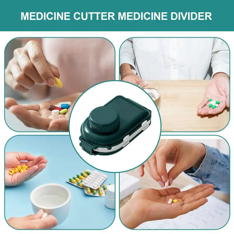 Medicine Divider Box Tablet Cutter Pill Splitter Cutter