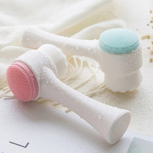 3D Double-Sided Face Cleansing Massage Brush