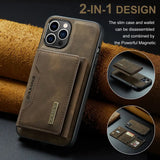 Luxury Magnetic Leather Phone Case For Iphone With Card Holder