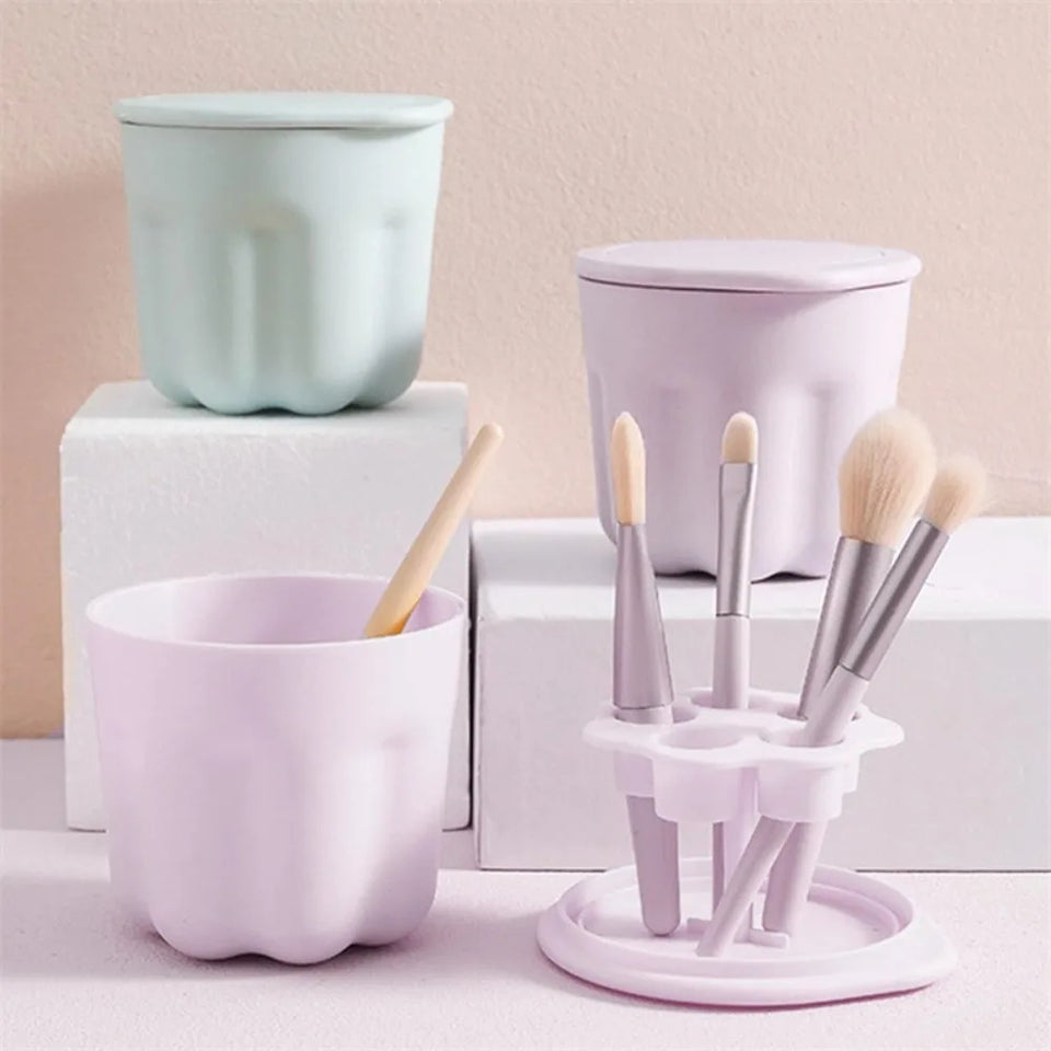 Soft Silicone Makeup Brushes Cleaner Cup