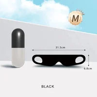 Capsule Storage Blackout Eye Mask with Free Ear Plugs