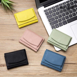 Handmade RFID wallet made of soft leather