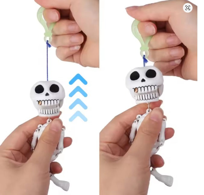 Halloween Skeleton Keychain with Moving Joints