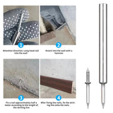 Double-Head Skirting Thread Seamless Nail