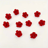 10pcs Fashion Korean Red Rose Hair Clip