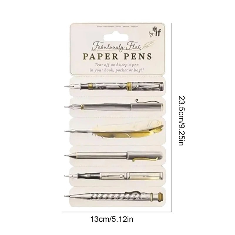 6 in 1 Paper Pen & Bookmark