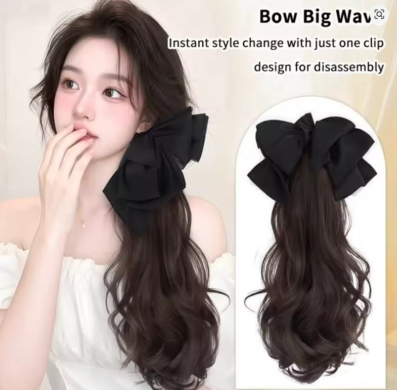 Synthetic Long Curly Hair extension Clips