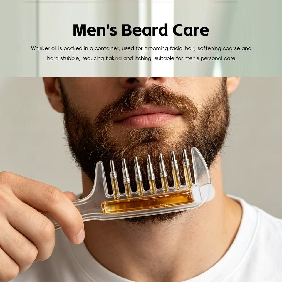 Unisex Transparent Essential Oil Applicator Massage Comb