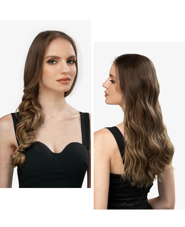 Synthetic Wave Invisible Clip in Hair Extensions