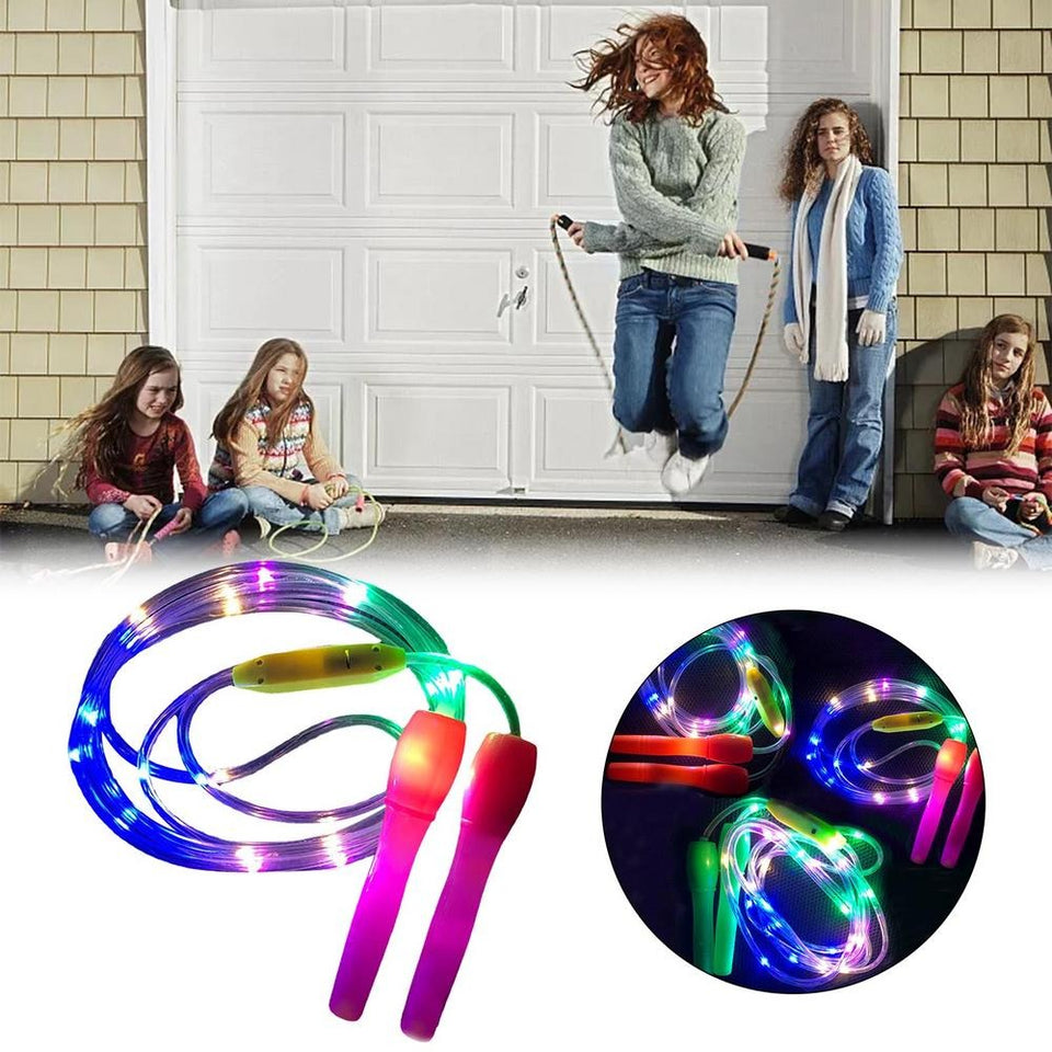 Colorful LED Skipping Rope for Night Exercises