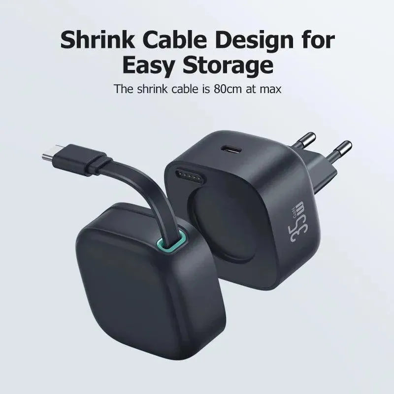 Retractable Wall Charger for Mobile and More 🔌📱 – BlackOwl