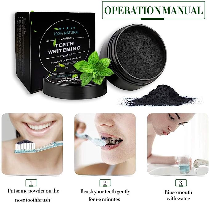 Activated Charcoal Teeth Whitening powder